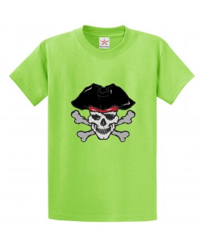 Skull Pirate Classic Unisex Kids and Adults T-Shirt